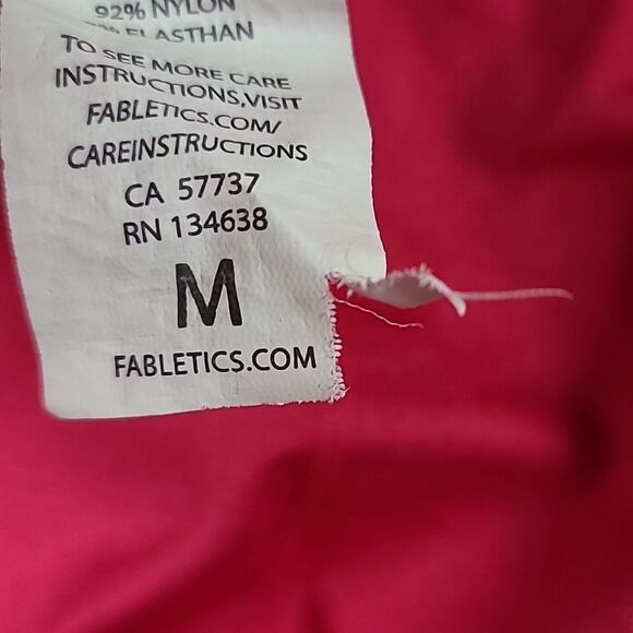 Fabletics Women's Hot Pink Luciana Seamless High Waisted Capri Leggings Active - Picture 8 of 12